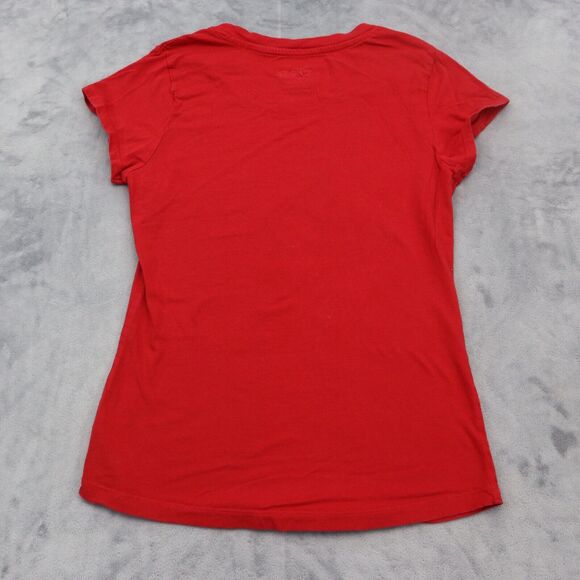 Disney Shirt Kids L 11 to 13 Red Mickey Mouse Print Short Sleeve Graphic Tee - Picture 8 of 10